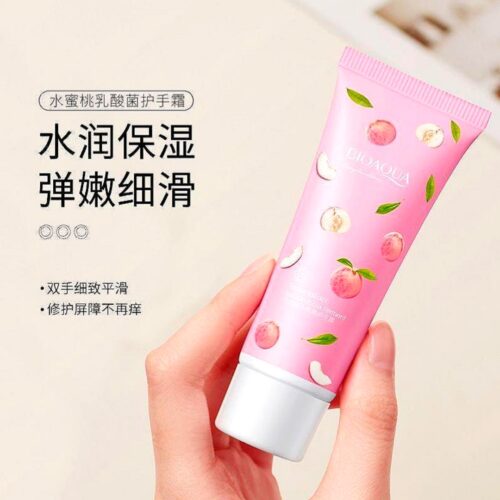 کرم دست مرطوب کننده هلو بیوآکوا BIOAQUA