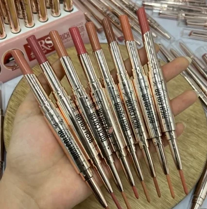 رژ لب دوسر و خط لب طلایی RICH COLOR XRS رژ لب و خط لب دو طرفه پیچی xrs - Image 1