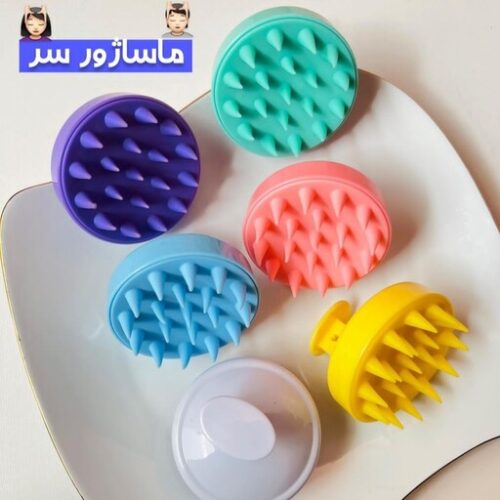 سرشور و ماساژور سر سیلیکونی پاستیلی