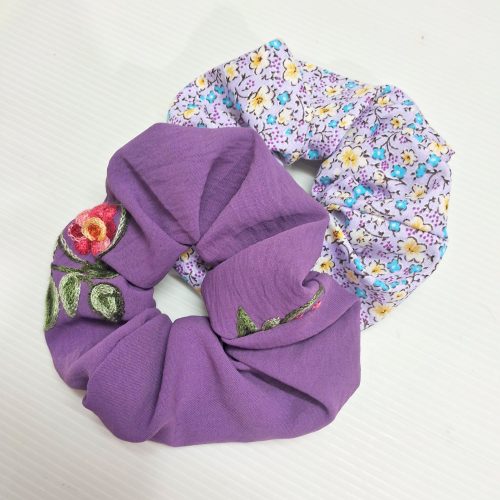 اسکرانچی مو دو عددی بنفش