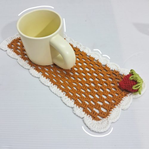 رومیزی فانتزی بافتنی کد 01