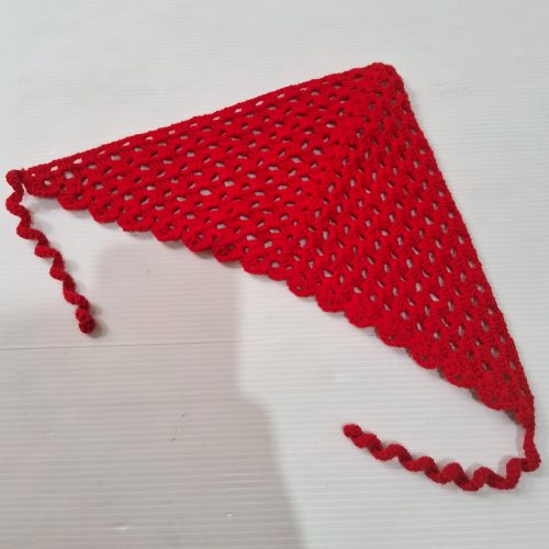 مینی اسکارف بافت قرمز