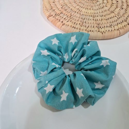 کش مو اسکرانچی طرح ستاره ابی