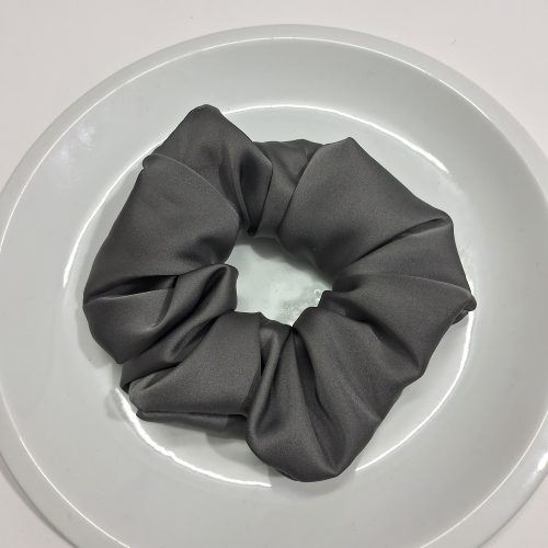 کش مو اسکرانچی ساتن طوسی